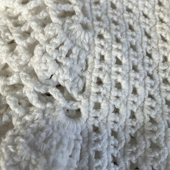 Chico's White Fringe Swim Coverup with Lace Pattern - Picture 9 of 10